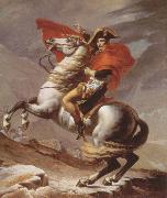 Jacques-Louis  David napoleon crossing the alps France oil painting artist